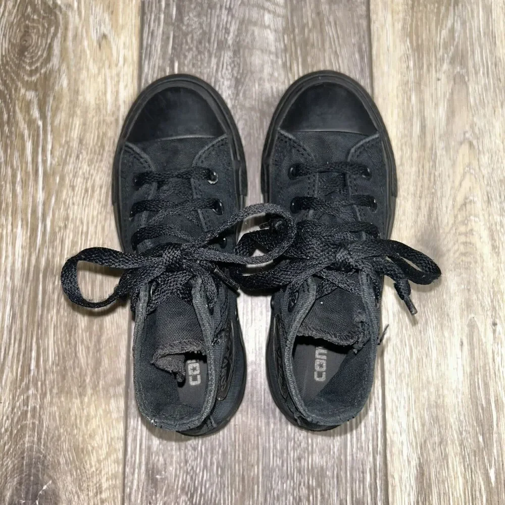 Converse Kids Youth US Size 11 All Star Chuck Taylor Black High Tops 3S121 Shoes
